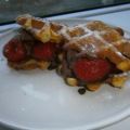 Luikse wafel dessert