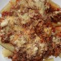 Pasta met rode saus