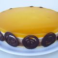 Tricolore taart met mangogelei