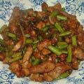 Chinees roerbak varkensvlees met sperziebonen[...]