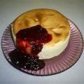 Citroencheesecake met bosbessencompote