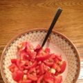 Tomatensalade (door zijn eenvoud SUPER lekker)