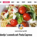 Ondertussen.nl: Pasta caprese
