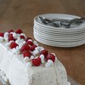 IJstaartje met meringue en chocolade