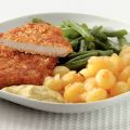 Schnitzel met ovenkrieltjes