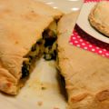Vegetarische pizza calzone
