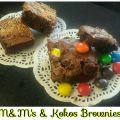 M&M's en Kokos Brownies