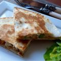 Quesadilla's met kip en bosuitjes