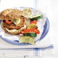 Vegaburger met gegrilde groenten