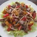 Salade met varkenshaas en asperges