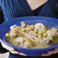Coq-au-vin blanc