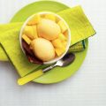 Sorbet met mango en ananas