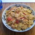 Pasta met zalm, tomaat en roomsaus
