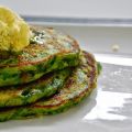 spinaziepannenkoekjes met limoenboter