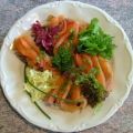 Toast gerookte zalm met knoflook