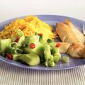 Roodbaars met komkommersalade
