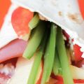 Wrap met ham, appel en bleekselderij