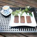 Financiers met chocolade