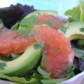 Salade met grapefruit and avocado