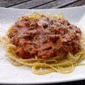 Spaghetti with Double Meat Ricotta Sauce