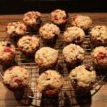 Sugar-Crusted Raspberry-Blueberry Muffins