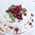 Meringuetaart met frambozen