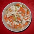 Cottage cheese met wortel en augurk