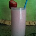 Aardbei en vanille shake