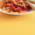 Spaghetti met mossel-tomatensaus