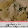 Gepocheerde peer met vanillemascarpone