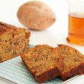 Cake van zoete aardappel met pecannoten