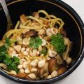 Spaghetti met paddenstoelen, hazelnoten en[...]