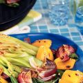 Salade van gegrilde groenten met sesamdressing