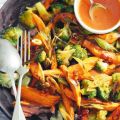 Zoete aardappel en broccoli