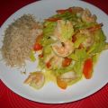 Preicurry met scampi