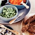 Komkommersalade augurk en haring
