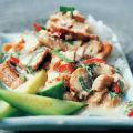 Groene curry van makreel