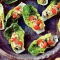 Rappe caesar salad met tonijn-mayosaus