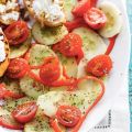 Griekse salade met komkommer