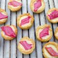 Rhubarb White Chocolate Tarts