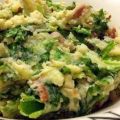 Andijvie-stamppot met kruidenkaas en mosterd