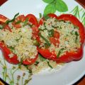 Gevulde paprika met notenrijst en gierst