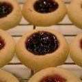 Marsepein en jam koekjes