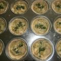 Prei-tijm-geitenkaas en gorgonzolaquiches