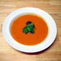 Romige tomaten-basilicum soep