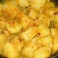 Aardappelen met kerrie en uien