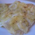Pizza van platbrood