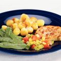Vegetarische filets met groene pepersalsa