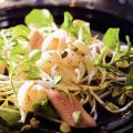 Salade met paling, taugÃ© en lychees