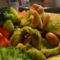 Spruitjes, paprika, broccoli en cashewnoten
